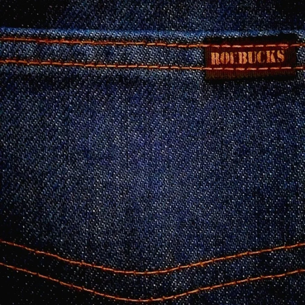 Vintage 70s Blue Jeans Wide Leg High Waist EUC 42